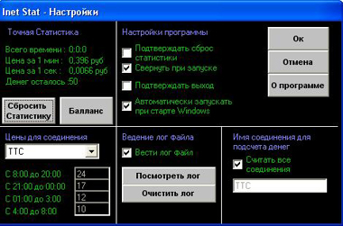 Программа "Inet Stat"